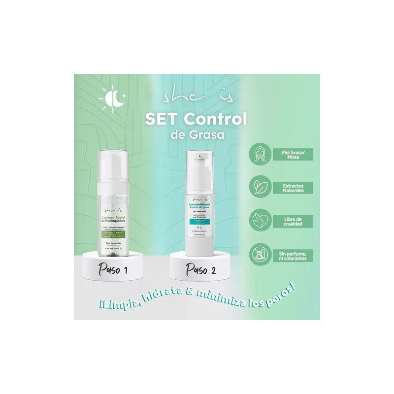 Set Facial Control De Grasa - Atenúa Manchas She Is