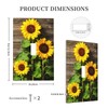 VunKo 1 Gang Toggle Decorative Autumn Sunflowers Wooden Wall Plate