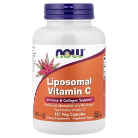 NOW Foods Liposomal Vitamin C, Veggie Capsules 120 Tablets (0.5g per capsule) / NOW Foods (나우푸드), 리포소말 비타민C, 베지 캡슐 120정(캡슐 1정당 0.5g)