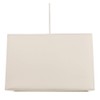 Contemporary and Stylish Soft Cream Linen Fabric Rectangular Lamp Shade