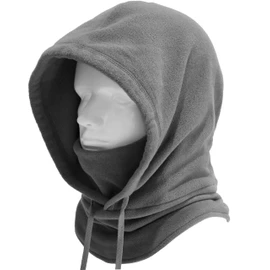 Long neck version.Dhana Style Fleece Neck Warmer and Hood with Face Mask for Skiing/Snowboarding/Cycling/Outdoor Sports