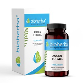 Augenvitamine Mit Lutein - Hochdosierte Formel - 100 kapseln Augen Vitamine, Vitamin A & B2, Bioflavonoide, Unterstützt Sehkraft & Augengesundheit, Antioxidativer Schutz, PZN 17193049 BIOHERBA