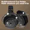 Universal Multi Desk Cup Holder with Headphone Hanger, Detachable Cup