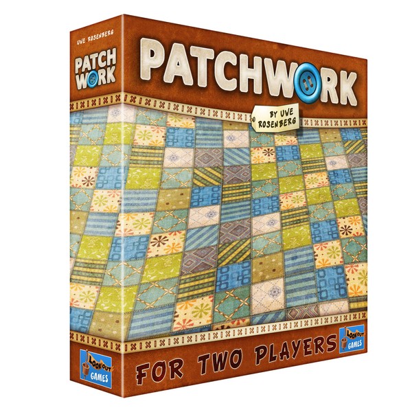 Patchwork | Strategy / Puzzle Game | Two Player Family Board Game for Kids and Adults | Ages 8 and up |Average Playtime 30 Minutes | Made by Lookout Games , Brown