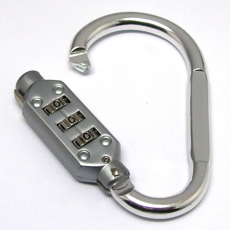 Kontec Dial-Type Lock, D-Lock, Silver, Small