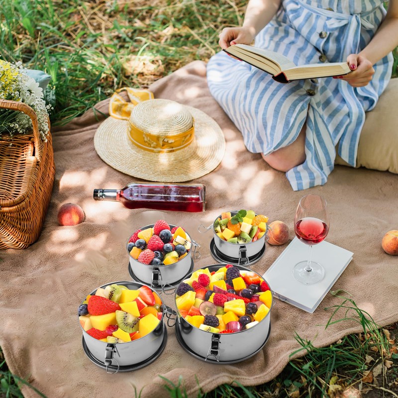 6 Pcs Stainless Steel Bento Box Bulk, 6 Sizes