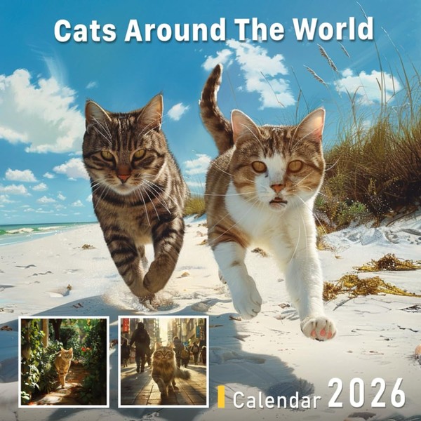 Cats Around The World Calendar 2026: Global Explorers with Whiskers
