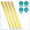 Yaocom 4 Pcs C360 Brass Flat Bar 1/4" x 1"