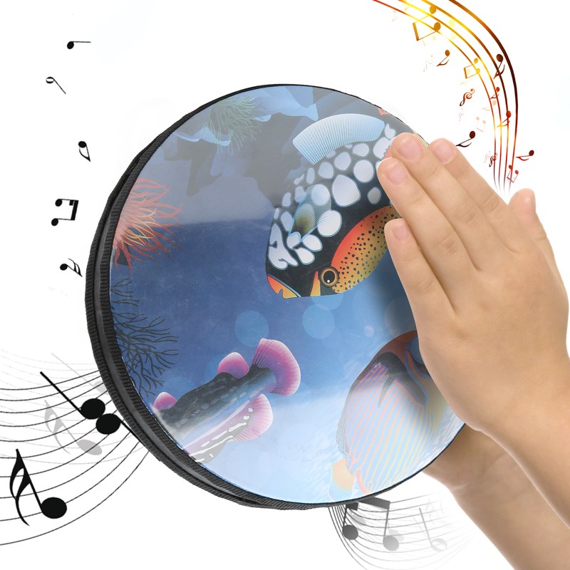 Hand Drum Sea Sound Ocean Wave Orff Percussion Children 10in
