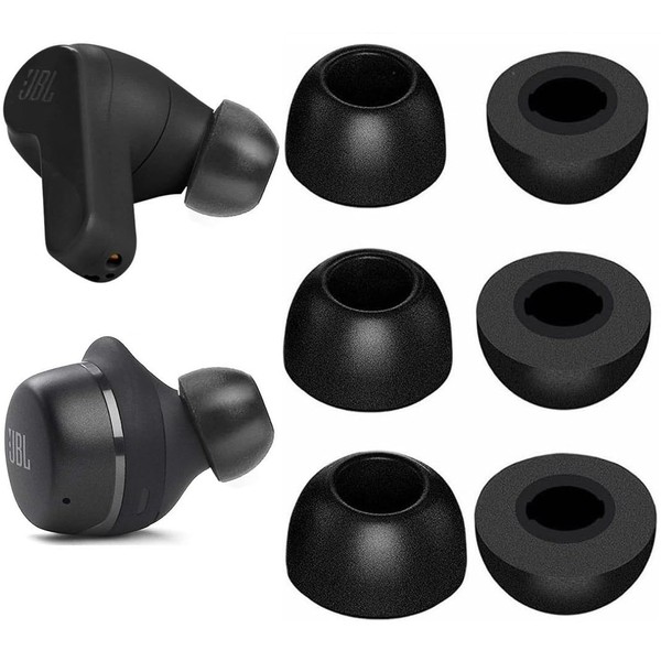 JNSA Memory Foam Ear Tips Noise Canceling Foam Tip Compatible