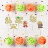24 piezas de decoración para cupcakes con sombrero de cristal