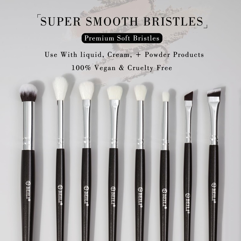 BEILI 15pcs Makeup Brush Set Professional Makeup Brushes Foundation Powder