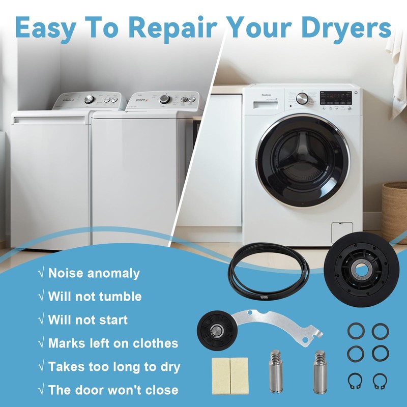 Upgraded Dryer Rebuild Kit Compatible with Speed Queen 1992 &