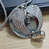 LSxAB Heart Angel Wing Memorial Cremation Urn Ashes Necklaces for