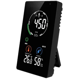 NDIR MX6055 CO2 Monitor CO2 Meter Air Flow Meter Temperature Measurement Black