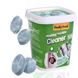 Finally Fresh Washing Machine Cleaner for Front Loaders & Top loaders, 20 Packs Washer Cleaner, Washer Machine Cleaner for Fianlly Fresh, Suitable for All Washing Machine
