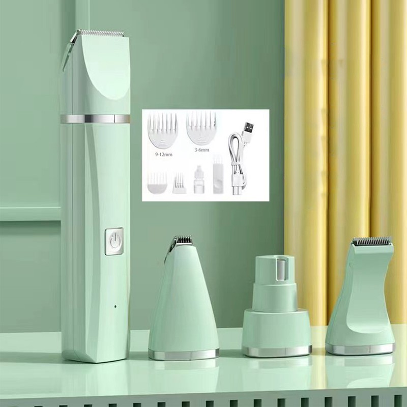 Pet Hair Trimmer 4 in 1 Rechargeable Low Noise Safe