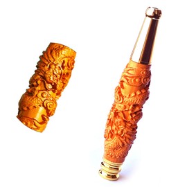 3.9 inches Engraved with Classical Dragon Pattern Artwork, Portable and Detachable, Beautiful Gift for Holidays, Wedding Celebrations