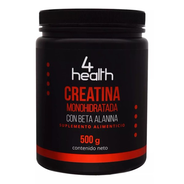 4 Health Creatina Monohidratada Con Beta Alanina 500 G Con 4 Health