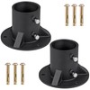 Insaga 3" Base Flange, Chain Link Fence Pole Floor Flange,