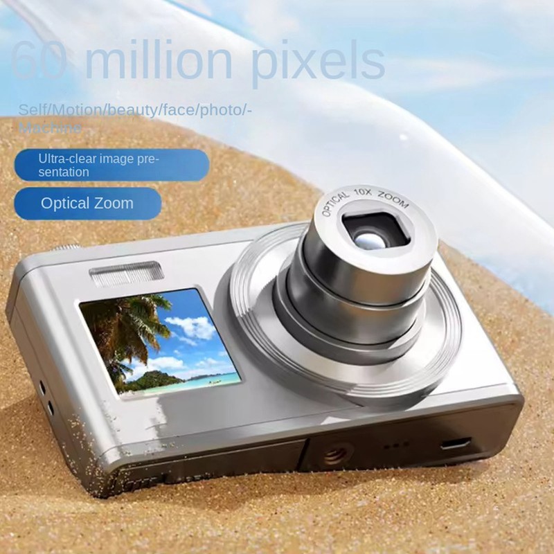 4K Digital Camera Dual HD IPS Screen 10x Optical Zoom