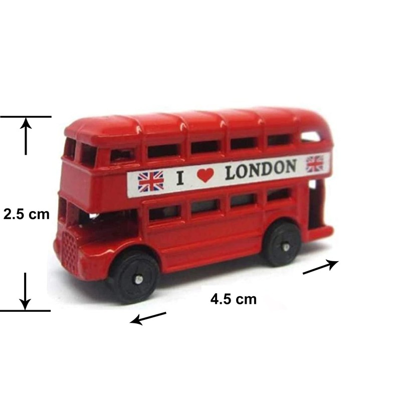 Set of 10 London 3D BUS & TELEPHONE Box Magnet