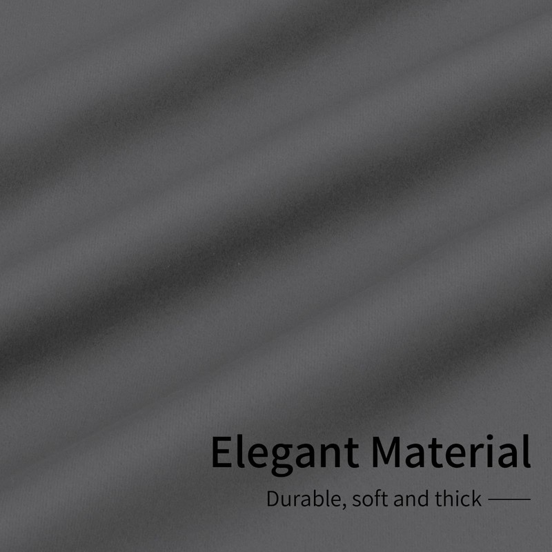 Easy-Going Blackout Curtains for Bedroom, Solid Thermal Insulated Grommet and