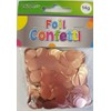10mm Rose Gold Pearl Foil Metallic Confetti 14 Gram