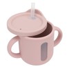 Silicone Sippy Cups Double Handles Lightweight Toddler Training Cup with