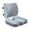 SAIREIDER Lumbar Support Pillow and Office Chair Cushion, Memory Foam