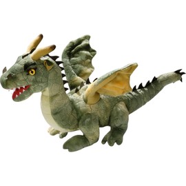 Carl Dick 3608 Sitting Dragon Soft Toy Approx. 30 cm Green