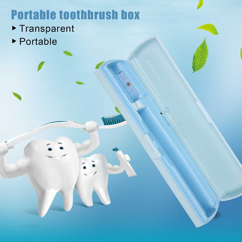 UVC Toothbrush Case LED Storage Box Cleaning USB Rechargeable Toothbrush