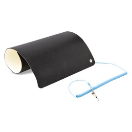 StarTech.com Static Removal Mat / 11.8 x 18.1 inches (30 x 46 cm) / Includes Removable Ground Cord / ANSI / ESD S 4.1 Compliant / Thermoplastic Static Work Mat / Tabletop Static Removal Sheet SM-ANTI-STATIC-MAT