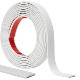 Peel and Stick Trim, 0.8 in x 10 Ft Waterproof Molding Trim for Walls, Mirror Frame,Baseboard, Flexible & Self-Adhesive Trim White(Paintable)