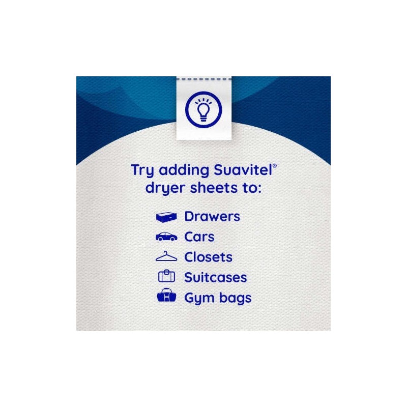 Suavitel Fabric Softener Dryer Sheets - Waterfall Mist, 18 Count