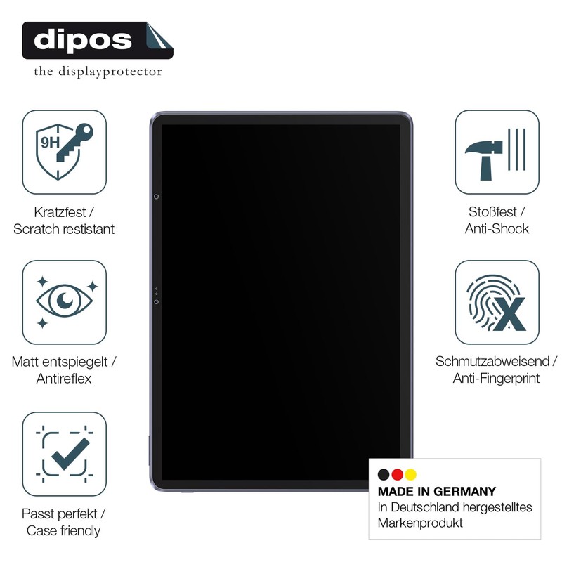 dipos I 2x Screen Protector 9H Matte Compatible with XP-Pen