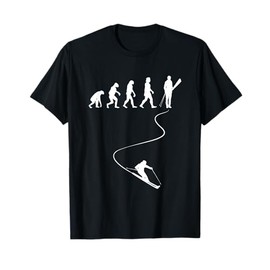 Skiing Winter Sports Ski Lover Evolution Of Skier T-Shirt