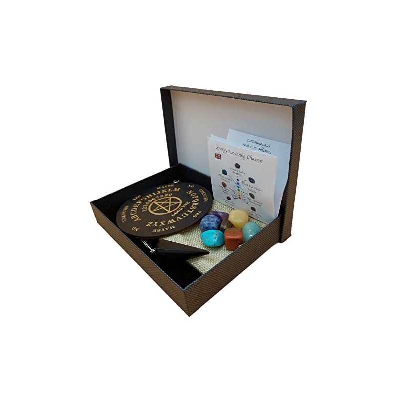 AB India Crafts Taschen Pendel Set Schwarzer Turmalin Edelstein Pendel