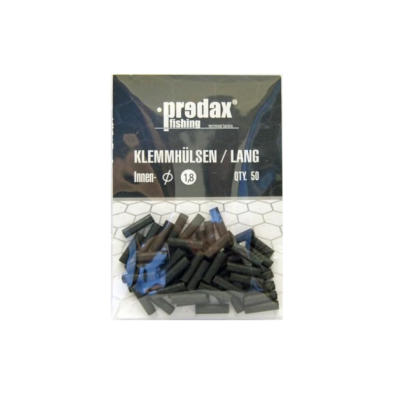 Predax Clamping Sleeves – 50 Crimp Sleeves for Steel Leaders,