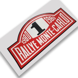 Monte Carlo Rally #1 1980 Motorsport Racing Decal Graphic Sticker x 1 Piece 208mm Wide