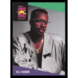 1991 PRO-SET MUSIC SUPER STARS MusiCards Collectible Card #122 - M.C. HAMMER
