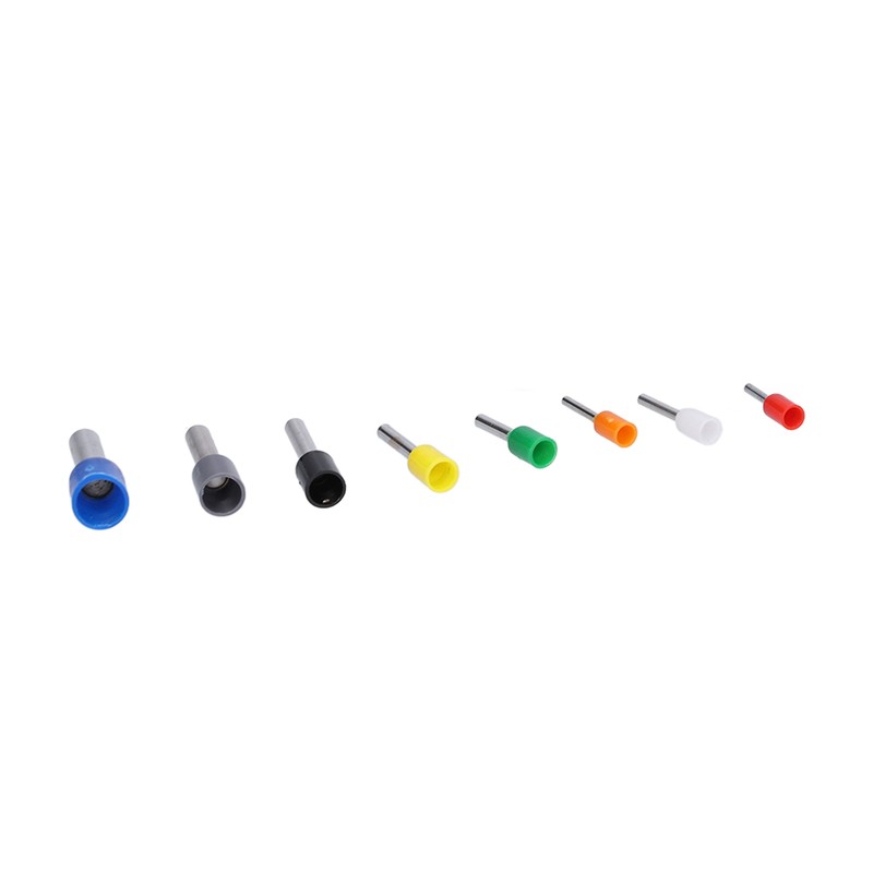 1000Pcs Wire Ferrules Terminals Kit Brass PP Ferrules Crimping Kits
