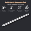 uxcell Aluminum Round Rod, 1/4 Inch Diameter 6061 Solid Metal