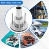 GOIYZTTR Through Hull Exhaust Skin Adjustment 24 mm Stainless Steel