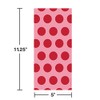 Trendware Classic Red Polka Dot Favor Bags, 60 Count