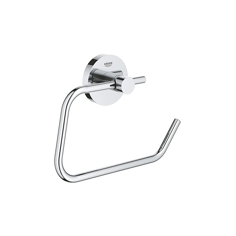 GROHE Start QuickFix Toilet Roll Holder without Cover (Metal, Concealed