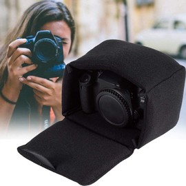 Camera Protective Bag DSLR Camera Bag Insert Pad Shockproof Protection Camera Case Equipment Accessory for Photographing (Black)