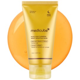 Kojic Acid Turmeric Night Wrapping Mask by Medicube for Women - 2.53 oz Mask