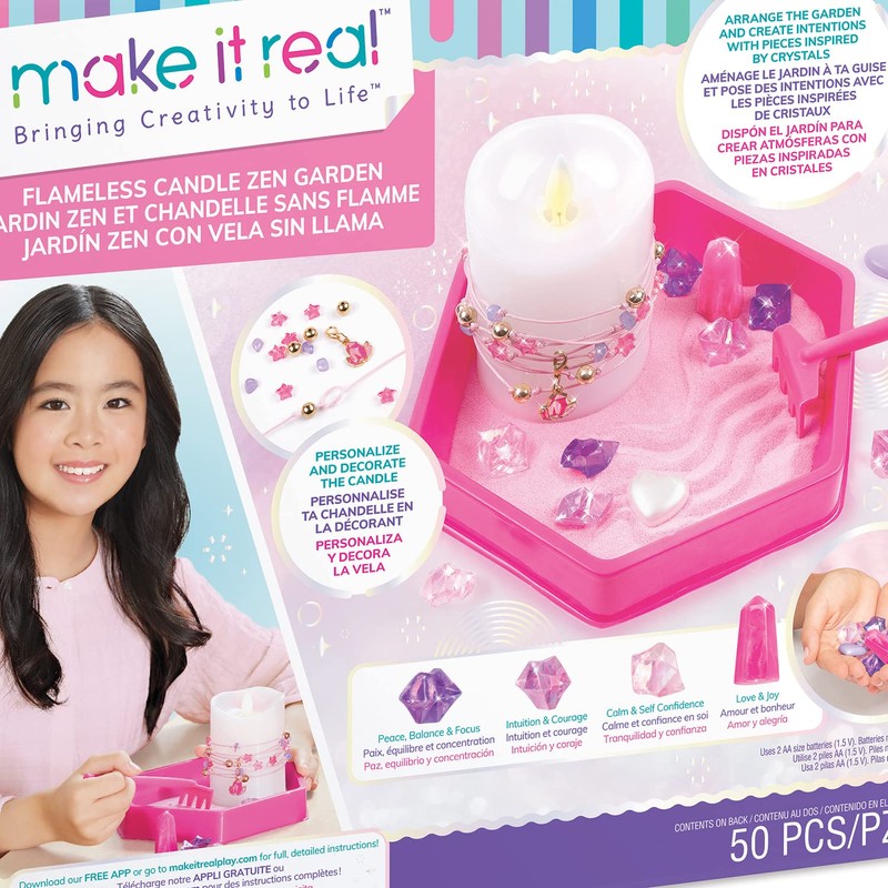 Make It Real Flameless Candle Zen Garden