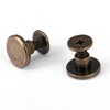 Pack of 20 Bronze Leather Rivets, Full Copper Flat Head